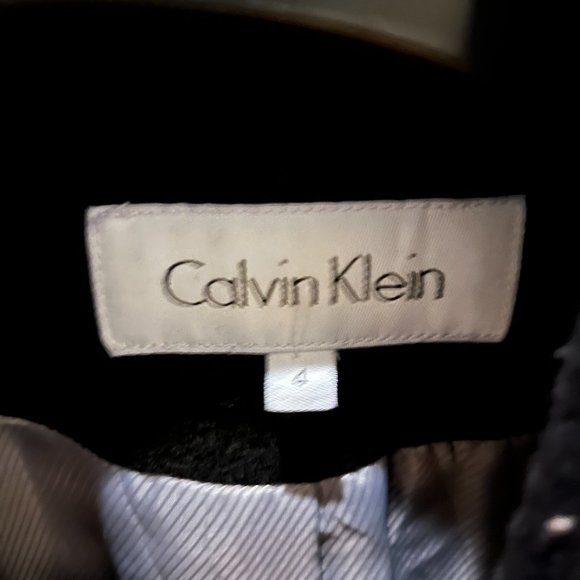 Calvin Klein Belted Wool Peacoat - Picture 2 of 5